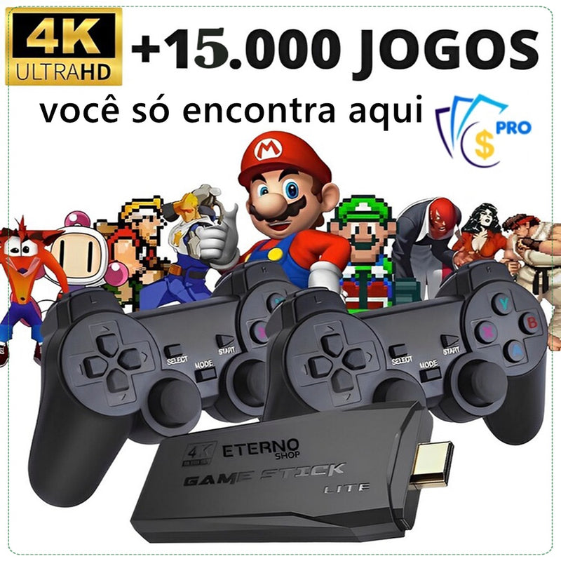 Game Stick HDMI 12 mil jogos, tutorial de como funciona, como instalar na  TV e como instalar jogos